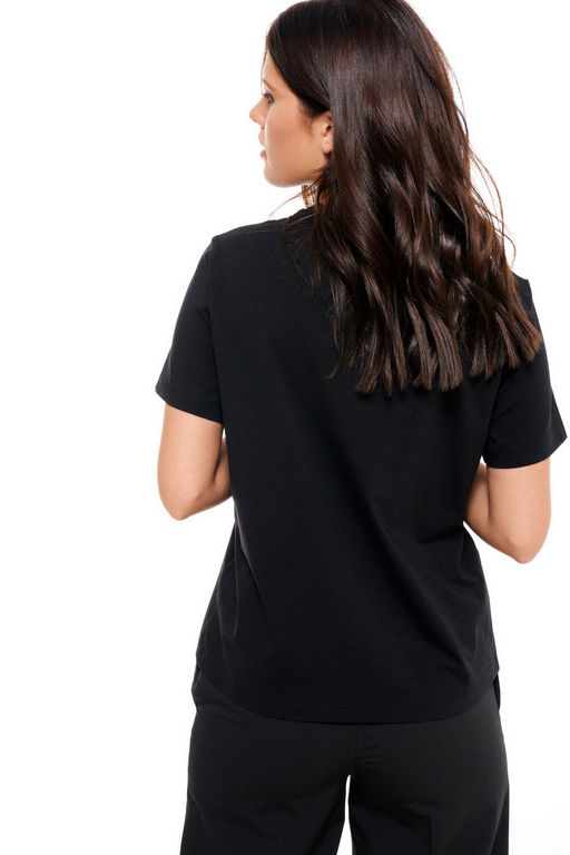 Хлопковая футболка Dolores с принтом Newspapper (Цвет: Черный Love to Love) - Morozov Amavie фото 5