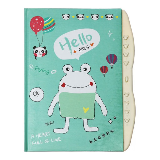 Записная книжка подарочная на замке, А6+, 48 листов, линия Веселые животные, МИКС - Calligrata фото 4