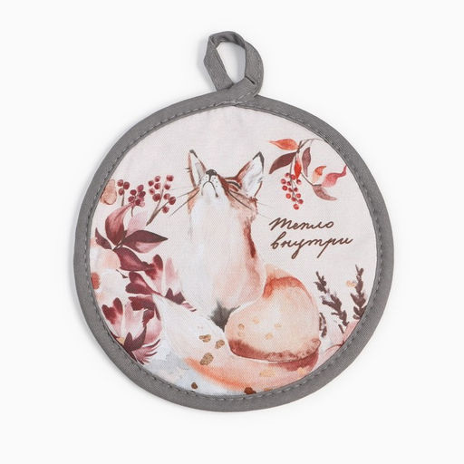 Прихватка Этель Тепло внутри 17*17 см, 100% хлопок, саржа  фото 2