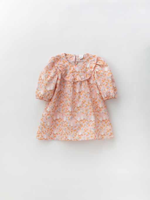 Платье из хлопкового поплина зайчики в цветах, розовый - Lesi kids фото 11