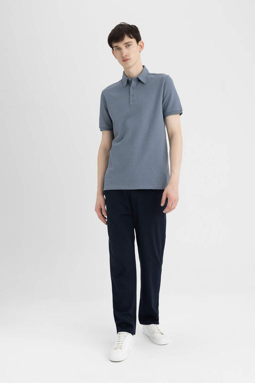 Slim Fit K?sa Kollu Polo Tisort - Defacto фото 3
