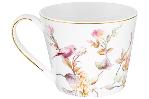 Кружка 420 мл 13,5*10,5*8,5 см Певчие птички NEW BONE CHINA, фарфор - Elan gallery фото 3
