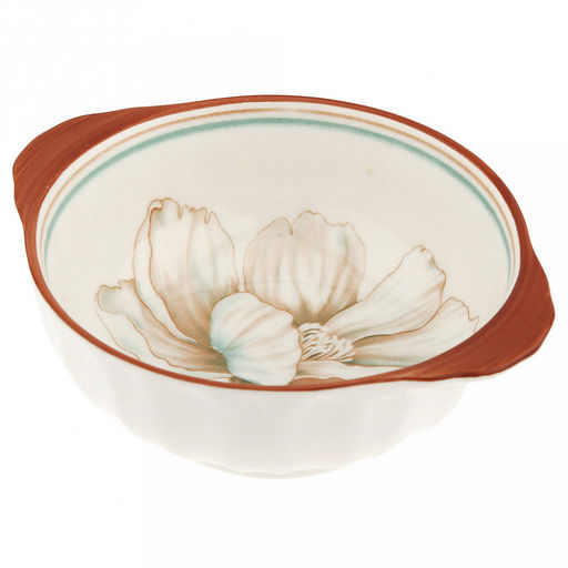Блуминг флауэрс (Blooming flowers) Салатник фарфоровый 200мл, 12,5х10,2х4,2см, с ручками, с деколью, отводка (Китай) - Домашняя мода фото 3