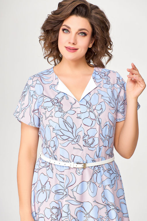 Блуза Swallow 803.2 черный+серебряный узор фото 876