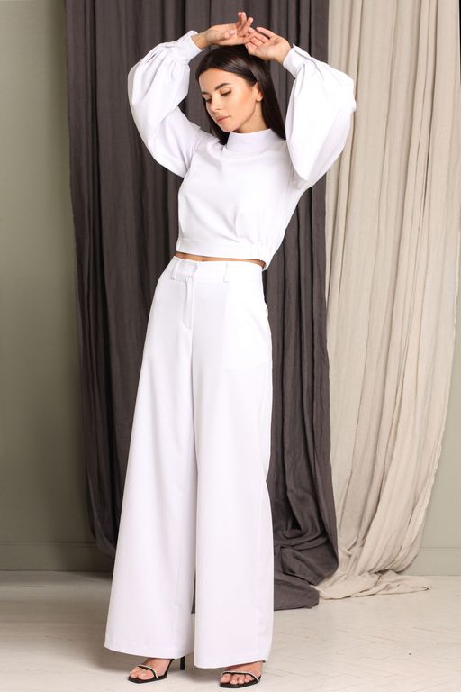 Блуза AURA 2013-170 белый  фото 2