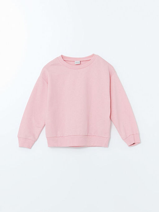 Bisiklet Yaka K?z ?ocuk Sweatshirt