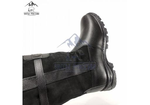 Монголки высокие черные, литая подошва