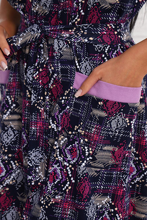 Платье с карманами (01008, фиолетовый) - Плиона фото 14