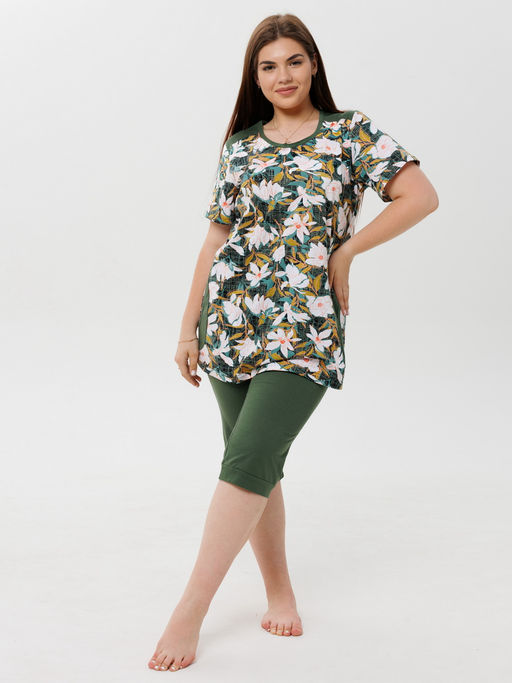 Костюм женский К-223 (кулирка) Индиго - Elenatex фото 10