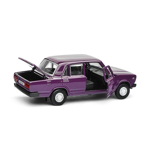 Машина металл LADA ВАЗ-2105 1997 12 cm, (двери, багаж, баклажан) инерц., в коробке