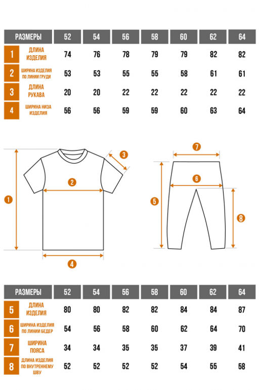 Арт. 246 Пижама с бриджами 52-64 (7 шт) Цвет:ассорти - Калинка фото 2
