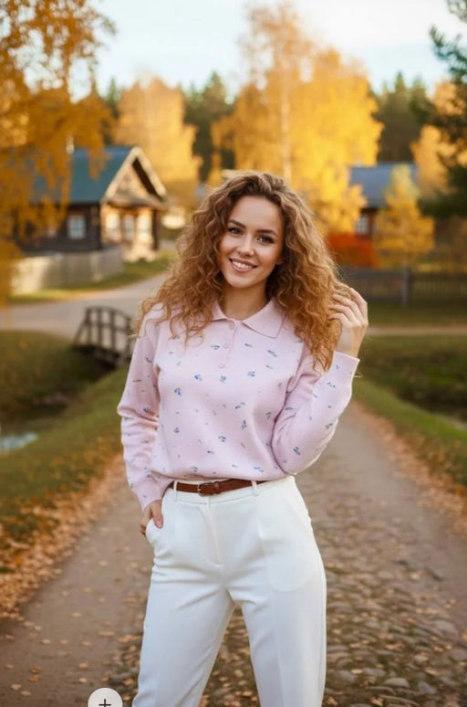 K13306 Джемпер (вязаный трикотаж) РОЗОВЫЙ