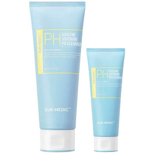 SUR.MEDIC+ Успокаивающий гель для умывания с азуленом и церамидами AZULENE SOOTHING PH CLEANSER (150 мл)  фото 2