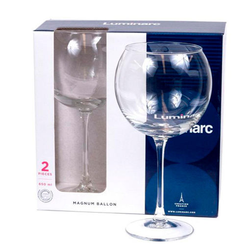 Набор бокалов для вина 2 шт 650 мл Магнум баллон арт.P5515 /ЛЮМИНАРК/