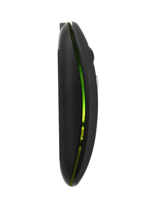 Мышь MB-2.4 беспроводная, оптическая, подсветка, 1600 dpi, USB+BT, чёрная