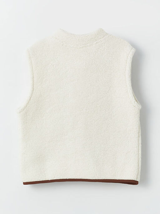 Dik Yaka Renk Bloklu Pel?? Erkek Bebek Yelek - Waikiki фото 2