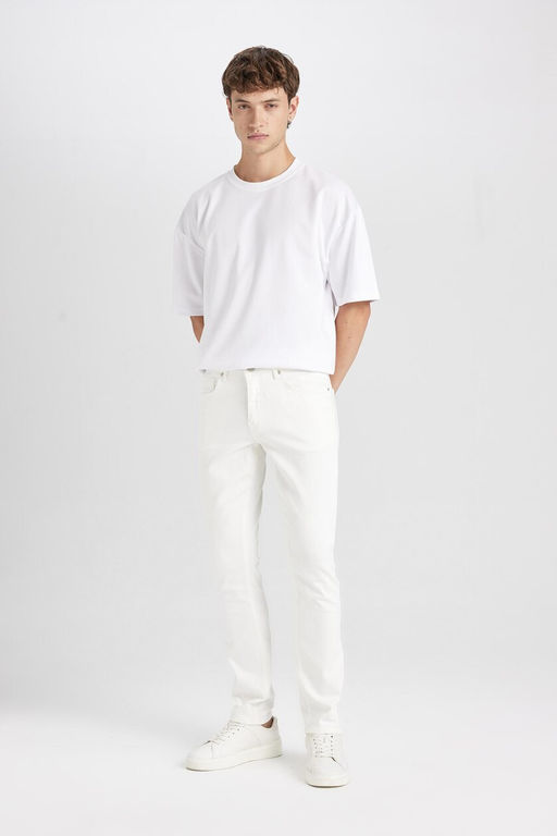 Pedro Slim Fit Джинсовые брюки узкого кроя с нормальной талией и узкими штанинами - Defacto фото 6