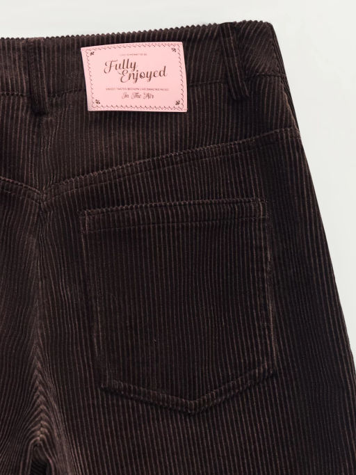 Хлопковые брюки с контрастным отворотом / Zarina фото 12