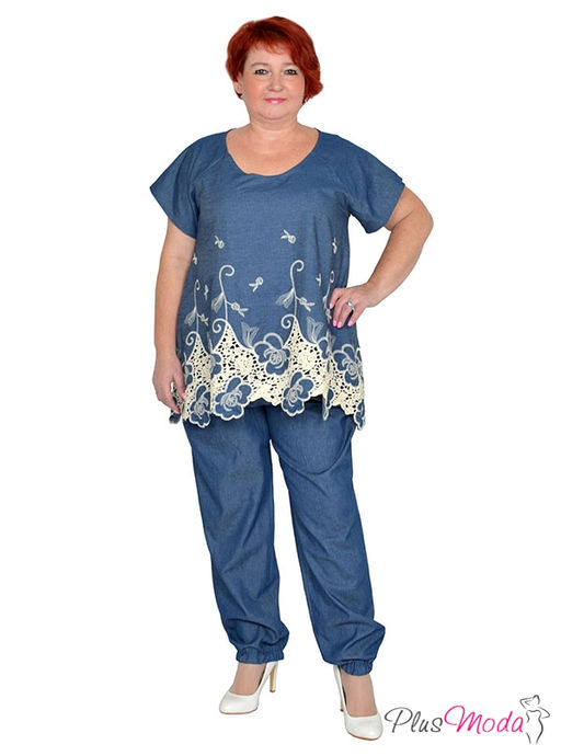 Туника Модель №1495 размеры 44-84 - Plusmoda фото 4