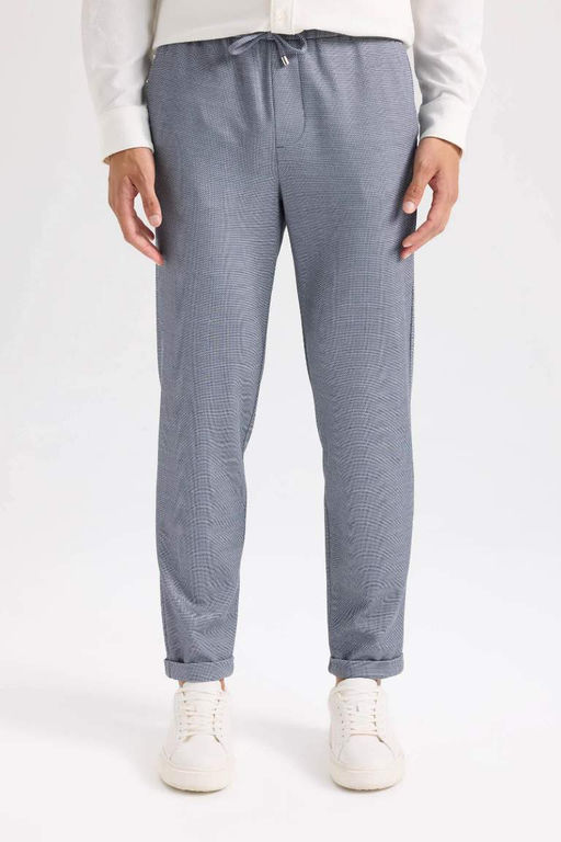 Двойные габардиновые брюки-джоггеры с карманами и эластичной резинкой на талии - Defacto фото 4