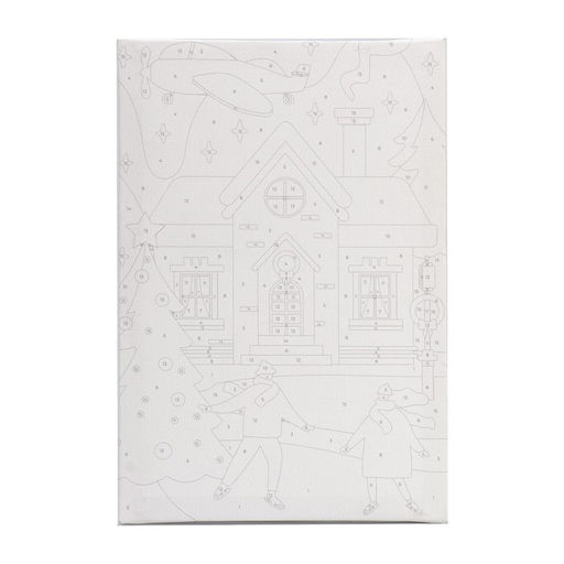 Картина по номерам на холсте с подрамником Зимнее утро, 20 30 см - Школа талантов фото 3