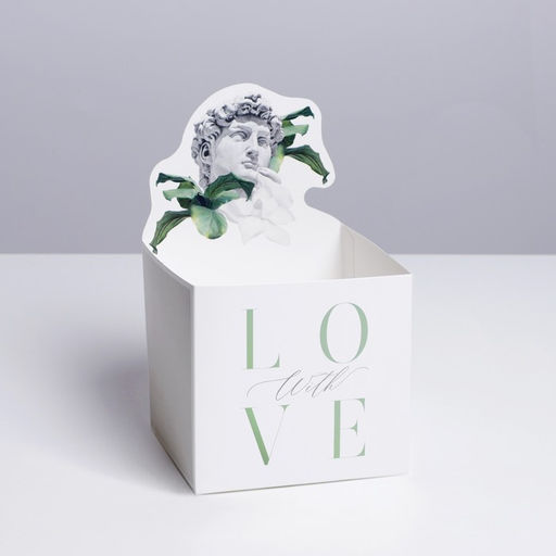 Цена за 2 шт. Коробки для мини букетов «DAVID», 12 × 20 × 10 см