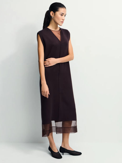 Платье миди с вискозой в составе / Zarina  фото 4