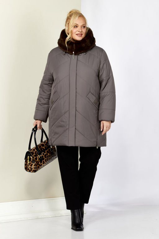 Куртка SHETTI 2205 серо-лиловый