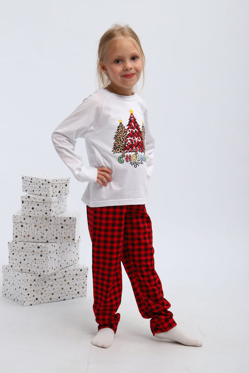 Пижама детская П324 Нарядные Ёлочки