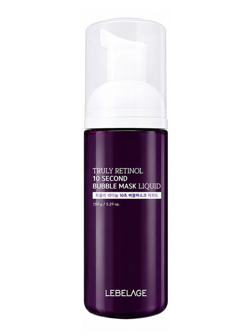 Lebelage Пузырьковый тонер-маска для лица с ретинолом / Truly Retinol 10 Second Bubble Mask, 150 г