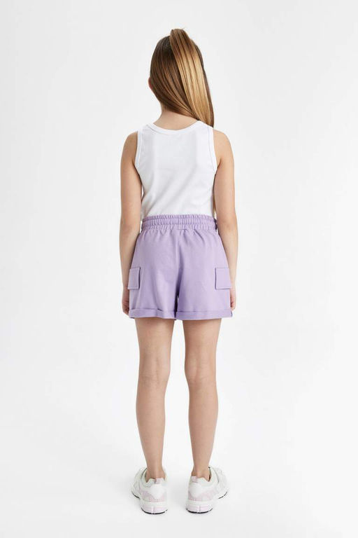 Базовые шорты для девочек - Defacto фото 6