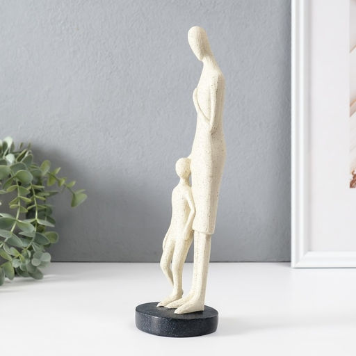 Фигурка полистоун «Она всегда рядом», белый, 7.5×8.5×28 см