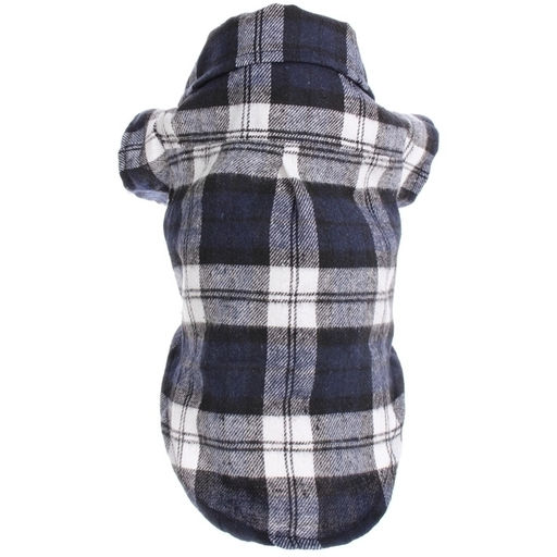 Кофта - рубашка фланелевая для мелких пород собак и кошек "BRO Style", цвет черный, р 2XL