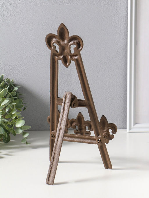 Подставка-держатель для книг чугун "Геральдическая лилия" 16х18х29 см