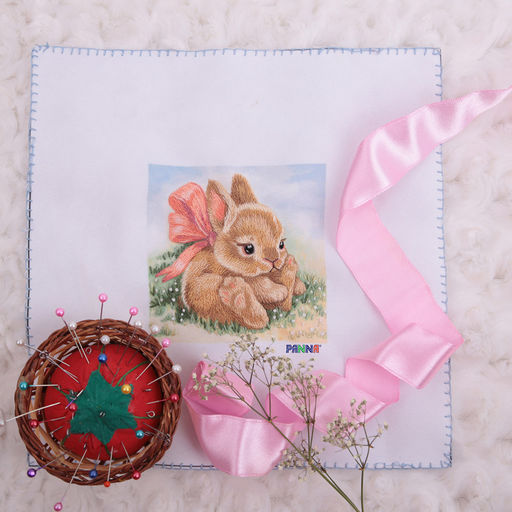 Набор для вышивания PANNA Живая картина JK-2098 Крольчонок 9 х 9 см