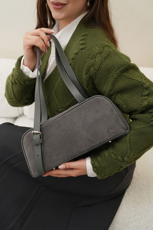 Сумка женская Ц-642.67 серый - Protege фото 2