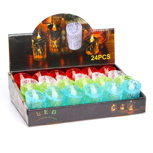 Цена за 12 шт. Свеча светодиодная «Изыск», 6 см, МИКС