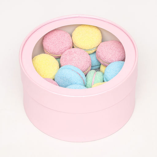 Подарочная коробка круглая Нежность, розовый перламутр, завальцованная с оконом, 18?10 см - UPAK LAND фото 2