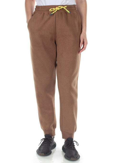 M047 BROWN Брюки спортивные утепленные женские (85% хлопок, 10% полиэстер, 5% спандекс) - Fashion фото 6
