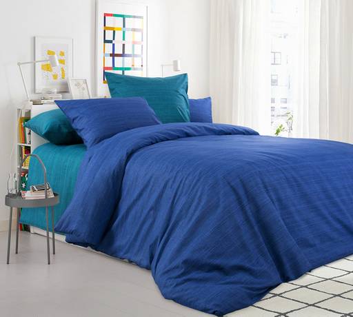 Морская Лагуна Постельное белье из перкаля 2 спальный с евро простыней