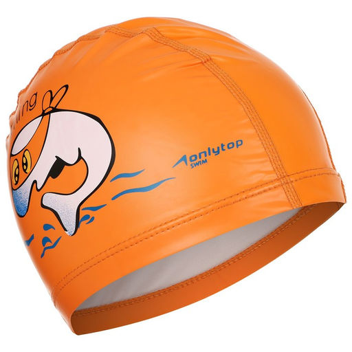 Шапочка для плавания детская ONLYTOP, нейлон, обхват 46-52 см