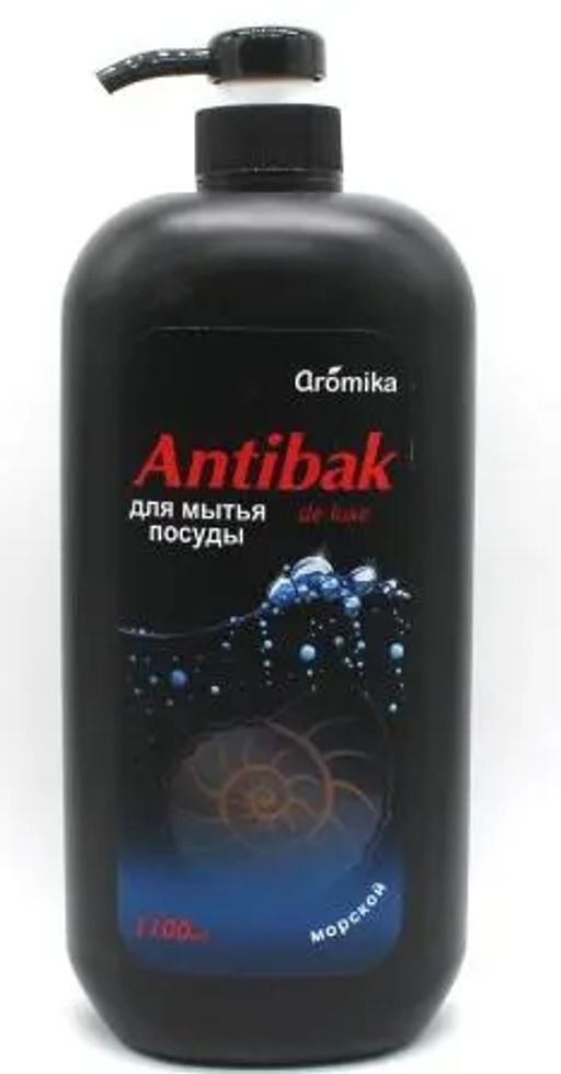 АРОМИКА "ANTIBAC de LUXE" Средство д/посуды (1100мл) Морской.12