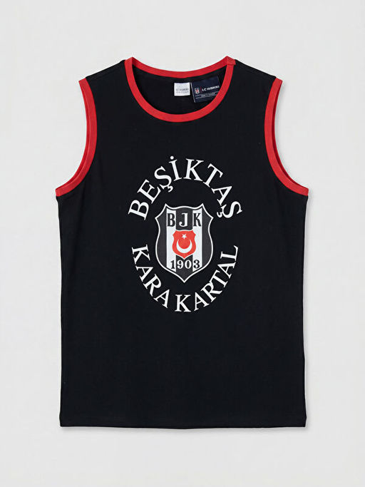 Пижамный комплект Beşiktaş для мальчика с шортами и принтом