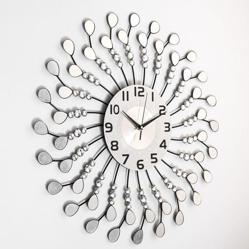 Часы настенные интерьерные «Гипно», серия: Ажур, бесшумные, плавный ход, 58×58 см, d=22 см, от батарейки 1хАА