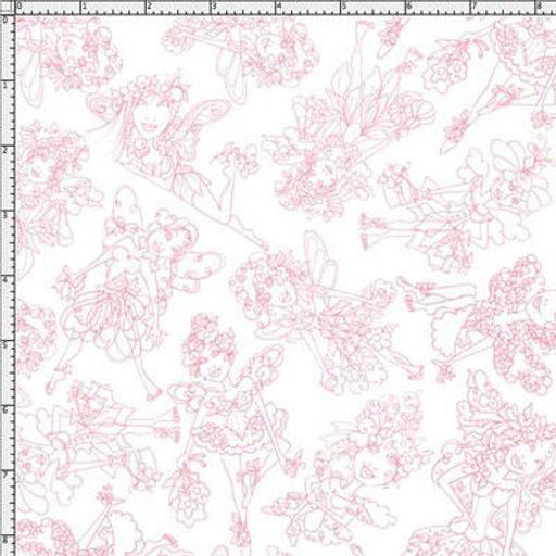 Ткань для пэчворка PEPPY FAIRY TOILE ФАСОВКА 50 x 55 см 1495 г/кв.м 100% хлопок 691-680 PINK