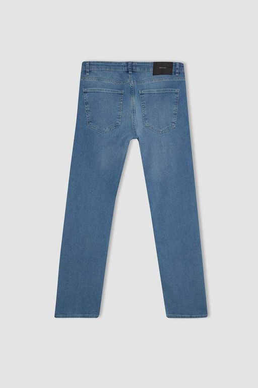 Джинсовые брюки Sergio Regular Fit Normal Mold с нормальной талией и зауженными штанинами - Defacto фото 10