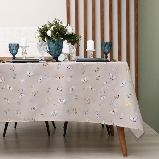 Скатерть Этель Butterflies 146×250 см, 100% хлопок, рогожка 186 г/м²
