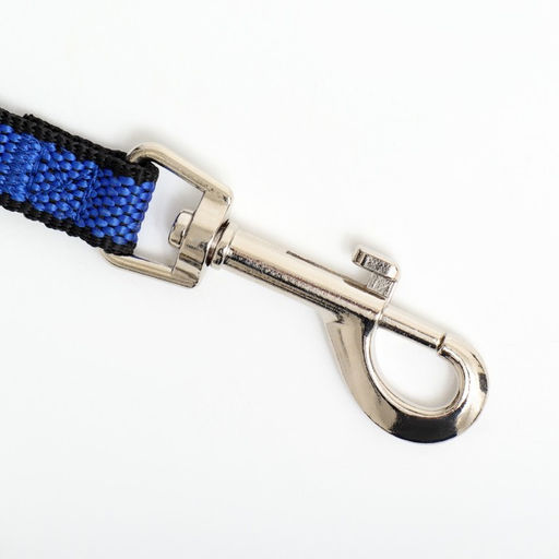 Поводок 5 м х 1,5 см, сине-чёрный - Пижон фото 2