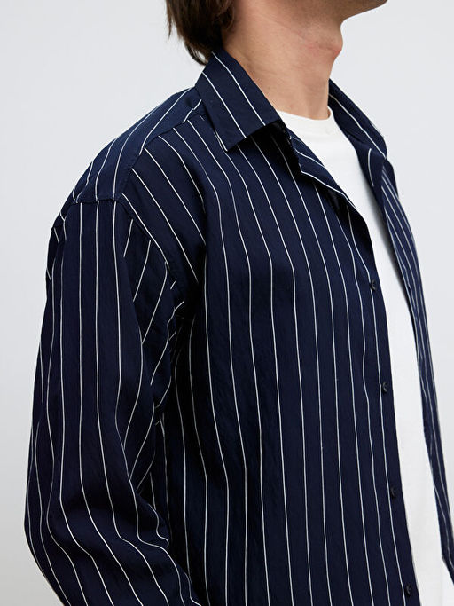 Regular Fit ?izgili Erkek G?mlek