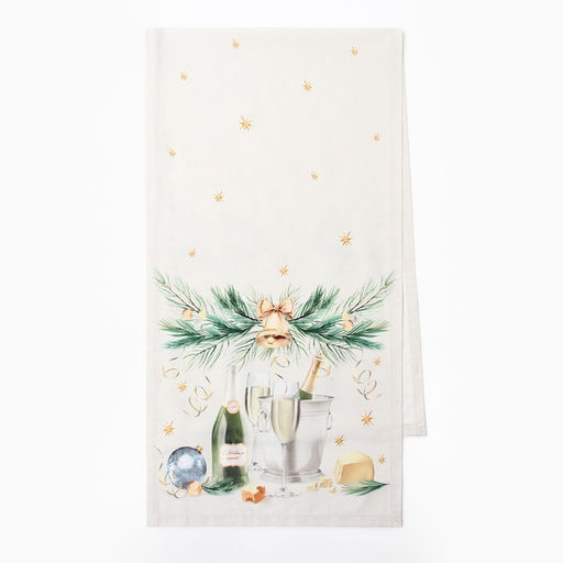 Дорожка новогодняя на стол «Этель» Spruce mood 40×149 см, 100% хлопок, саржа 190 г/м², белая